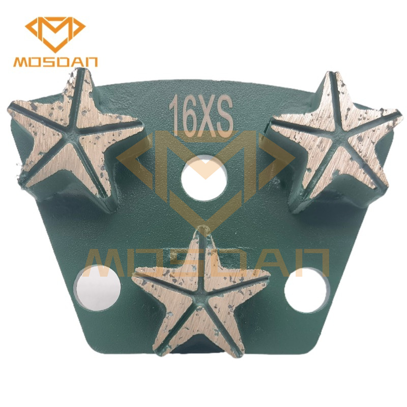 ASL Wolfpack Trapezoid Sharp Triple Stars Diamond Grinding Blades Pucks