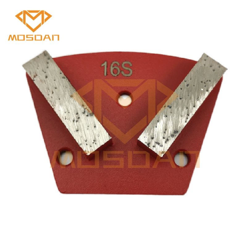 CPS Trapezoid Double V Bars Segment Diamond Grinding Disc for Floor Preparation