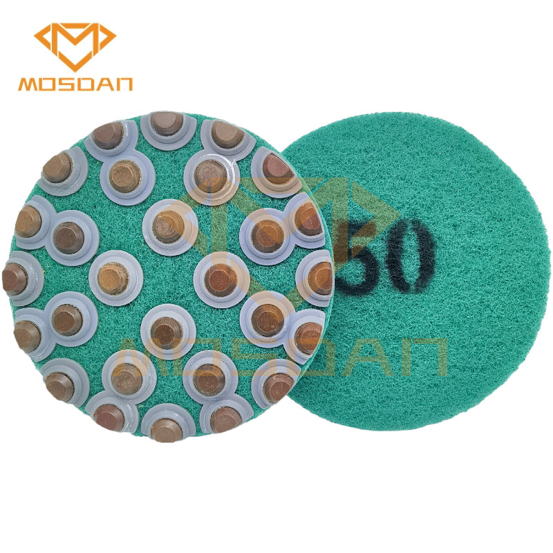 Resin Dots Fiber POLARIS NGS Diamond Polishing Pads for Concrete Floor